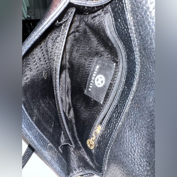 Metro City Crossbody Satchel Bag Black Leather Shoulder Purse Clutch Womens Gift - Picture 9 of 12